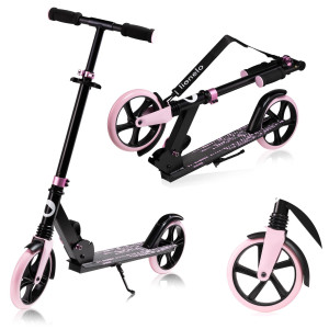 Lionelo Luca Scooter Lightweight Only 4Kg Foldable And Shockresist For Kids And Teens Up To 100Kg 220 Lbs Adjustable Handlebar