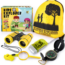 Essenson Kids Explorer Kit Adventure Kit For Kids Outdoor Explorer Kit With Binoculars Summer Outdoor Toys For Kids Ages 48