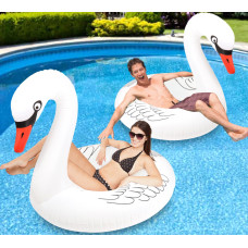 Sinbyuer Inflatable Swan Pool Float 2Pack Pool Float Tube Water Floats For Adults 42 Large Swim Tube Ring Pool Floaties For