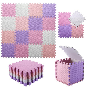 Foam Play Mat For Baby 04 Inch Thick Foam Interlocking Floor Mats Soft Nontoxic Baby Playmat Solid Colored Puzzle Play Mat