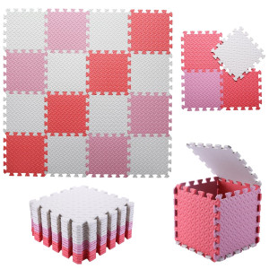 Foam Play Mat For Baby 04 Inch Thick Foam Interlocking Floor Mats Soft Nontoxic Baby Playmat Solid Colored Puzzle Play Mat