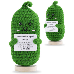 Jelutar Mini Funny Positive Potato 3 Inch Knitted Doll With Positive Card For Cheer Up Gifts And Party Decorations Cute Positi