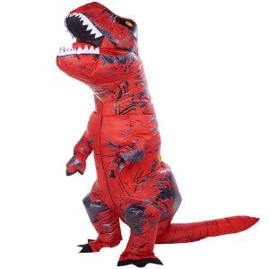 Atdawn Inflatable Dinosaur Costume For Kids Blow Up Trex Dinosaur Costume Halloween Costumes For Boys Girls M