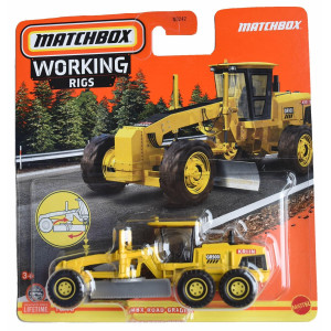 Matchbox Road Grader Working Rigs 1016 Yellow