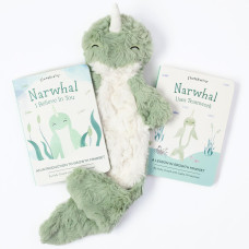 Slumberkins Narwhal Snuggler 2 Board Books Complete Set Bundle Promotes Growth Mindset Problem Solving Teamwork Social