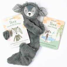 Slumberkins Ibex Snuggler 2 Board Books Complete Set Bundle Promotes Emotional Courage Resilience Empathy Social Emotio