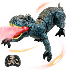 Talgic Remote Control Dinosaur For Boys 47 Robot Dinosaur Toys For Kids 57 Rc Dinosaur With Realistic Legs Spray Stream Re