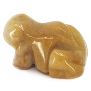 Nelson Creations Llc Yellow Aventurine Frog Gemstone Animal Carving Totem Figurine 15 Inches