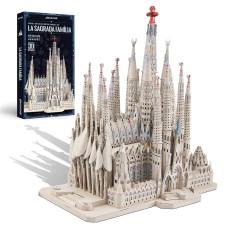 Piececool 3D Metal Puzzles For Adults And Teens La Sagrada Fam Lia Metal Model Kit Challenge Spanish Cathedral Brain Teaser A