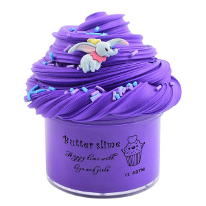 Purple Butter Slime Girls And Boys Scented Slime Stress Relief Toy Super Soft And Nonsticky For Party Favors Birthday Gifts