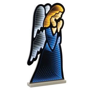 Led 3D Angel Christmas Tunnel Light 245 Blue And White