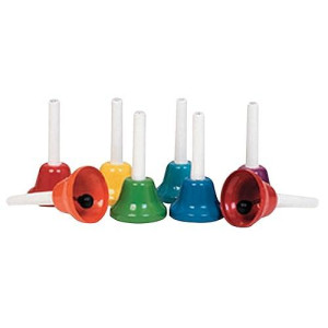 Rhythm Band 8 Note Metal Hand Bells - Set Of 8