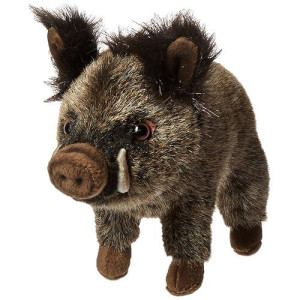 HANSA Wild Boar Mama Plush Toy, 12in Brown Stuffed Animal