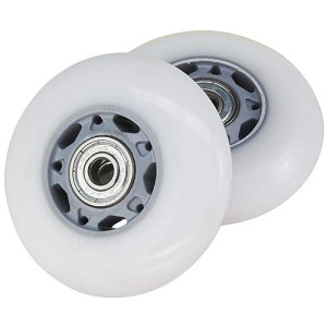 Ripstik Casterboard Replacement Wheel Set 76 Mm W/ Bearings (Silver-Gray/White)