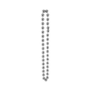 Beistle Halloween Party Jumbo Party Silver Bead Necklace 22Mm X 40" - 12 Pack (1/Card)