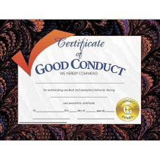 Hayes Publishing Certificate Of Good Conduct, 8.5" X 11", Pack Of 30