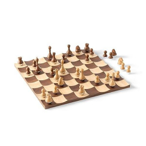 Umbra Wobble Chess Set 15 X 15 X 1 Inch (38 X 38 X 3 Cm)