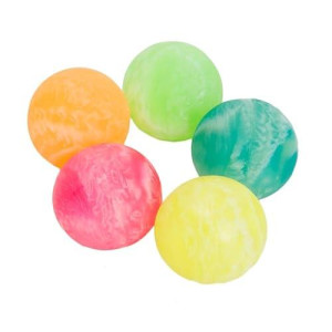 U. S. Toy 35mm Marbled Rubber Bounce Balls - Multicolor