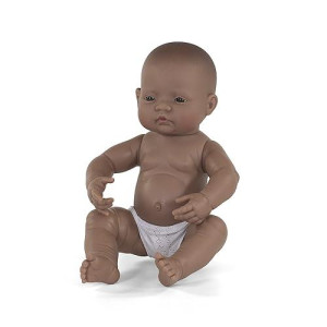 Miniland 15.75'' Newborn Hispanic Doll - Anatomically Correct