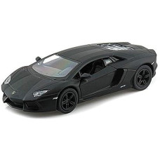 Lamborghini Matt Black Aventador Lp 700-4 1:38 5" Pull Back Diecast Car