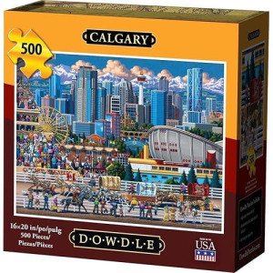 Dowdle 500 Piece Calgary Jigsaw Puzzle - Fun for All Ages