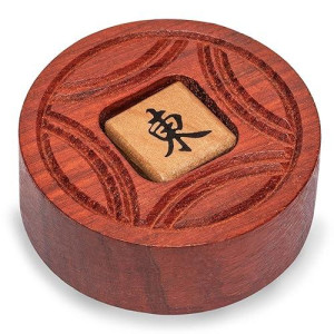 Yellow Mountain Imports Wooden Mahjong Bettor/Wind Indicator - Mahjong Accessory For Chinese Or American Mahjong Play