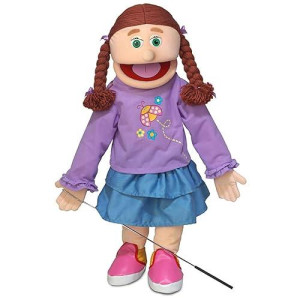 25" Amy, Peach Girl, Full Body, Ventriloquist Style Puppet