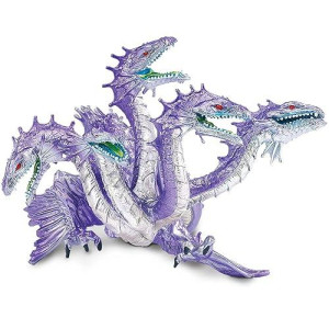 Safari Ltd. Hydra Figurine - Hand-Painted 7.5" Mythical Serpent Figure - Fun Educational Toy For Boys, Girls & Kids Age 3+