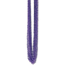 Beistle Purple Bulk Party Beads - 12 Small Round, 7mm