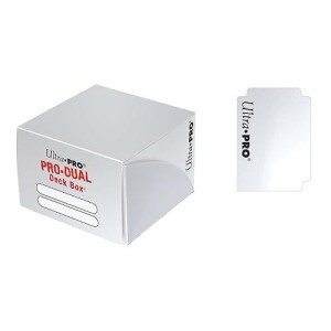 Ultra PRO Dual Deck Box - White, Standard Size Storage