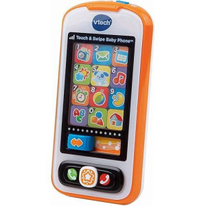 VTech Touch and Swipe Baby Phone - Orange, 6 Months to 3 Years