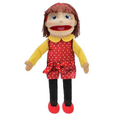 The Puppet Company Medium Sized Puppet Buddies Girl Hand Puppet - Light Skin Tone