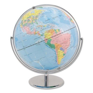 Advantus 12" Desktop World Globe - Blue Oceans, 15"H