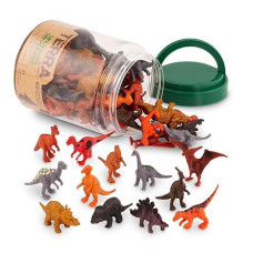 Terra by Battat 60 Pcs Mini Dinosaur Figurines for Kids