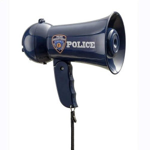 Dress Up America Kids Police Officer Megaphone - Blue