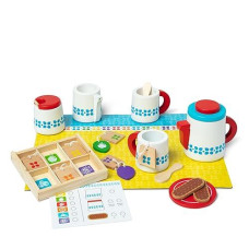 Melissa & Doug Wooden Tea Set - 20-Piece Play Food Toy