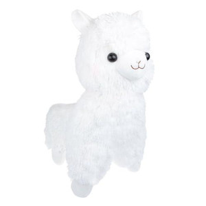 Tollion Cuddly White Alpaca Llama Lamb Toy -7" Stuffed Animal Cushion Plush Doll Valentine Gift New Baby Gift Graduate Gift Lovers Anniversary Fiesta Gift For Girlfriend Children Friends