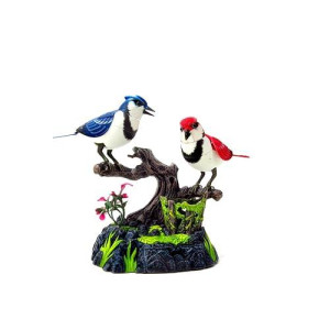 Az Import & Trading Bc513Ab Singing & Chirping Birds - Realistic Sounds And Movements - Blue Jays