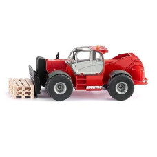 Siku 3507, Manitou Mht 10230 Telescopic Handler, 1:50, Metal/Plastic, Red, Incl. 3 Pallets