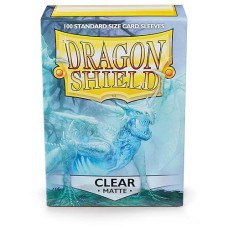 Dragon Shield Matte Clear Card Game Sleeves - 100 Pack