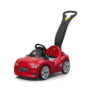 Step2 Whisper Ride Cruiser Kids Push Car - Red, 50 lbs Max