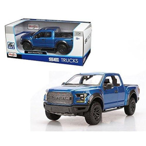 Maisto New 1:24 W/B Special Trucks Edition - Blue 2017 Ford Raptor Diecast Model Car