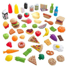 KidKraft 65-Piece Play Food Set - Multi Color, Ages 3