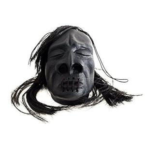 Loftus Mini Shrunken Head Hanging Halloween 3" Decoration Prop, Black