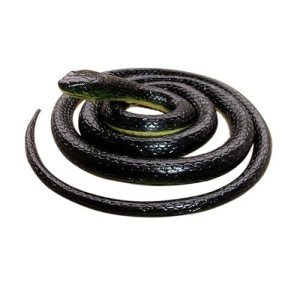 Brandon-super 52" Realistic Black Rubber Snake Scare Toy