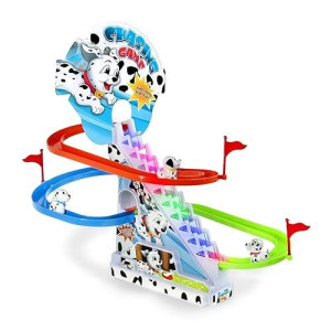 Haktoys Dalmatian Slide Toy Set with Music - Puppy Playset