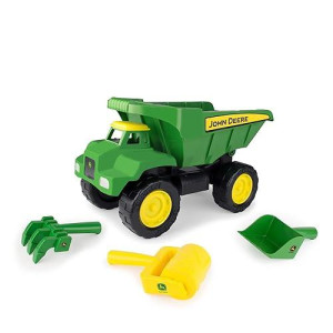 John Deere Big Scoop Sandbox Dump Truck Toy With Loader - Toddler Outdoor Toys And Summer Toys - Oversized Dump Truck Sandbox Toys - Kids Toys Ages 3 Years And Up