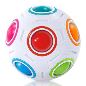 Vdealen Rainbow Puzzle Ball - Stress Relief Fidget Toy