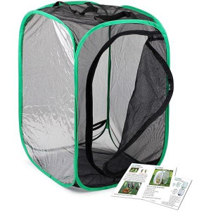 RESTCLOUD 23.6" Insect & Butterfly Habitat Cage - Black/