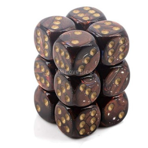 ST-Hobby cHX27619 Scarab 16 Mm D6 Dice Block - Blue Blood & gold